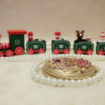 Wooden Christmas Train Decorations – Red, Green, White, Pink & Blue