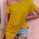 Women Clothes Off Shoulder Blouse Summer Irregular Design Tops Shirt - EX-STOCK CANADA