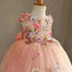 Children's Handmade Flower Fashion Special Dress Princess Ball Gown Dress Birthday Photoshoot Dress for girls Party dress for kids - EX-STOCK CANADA
