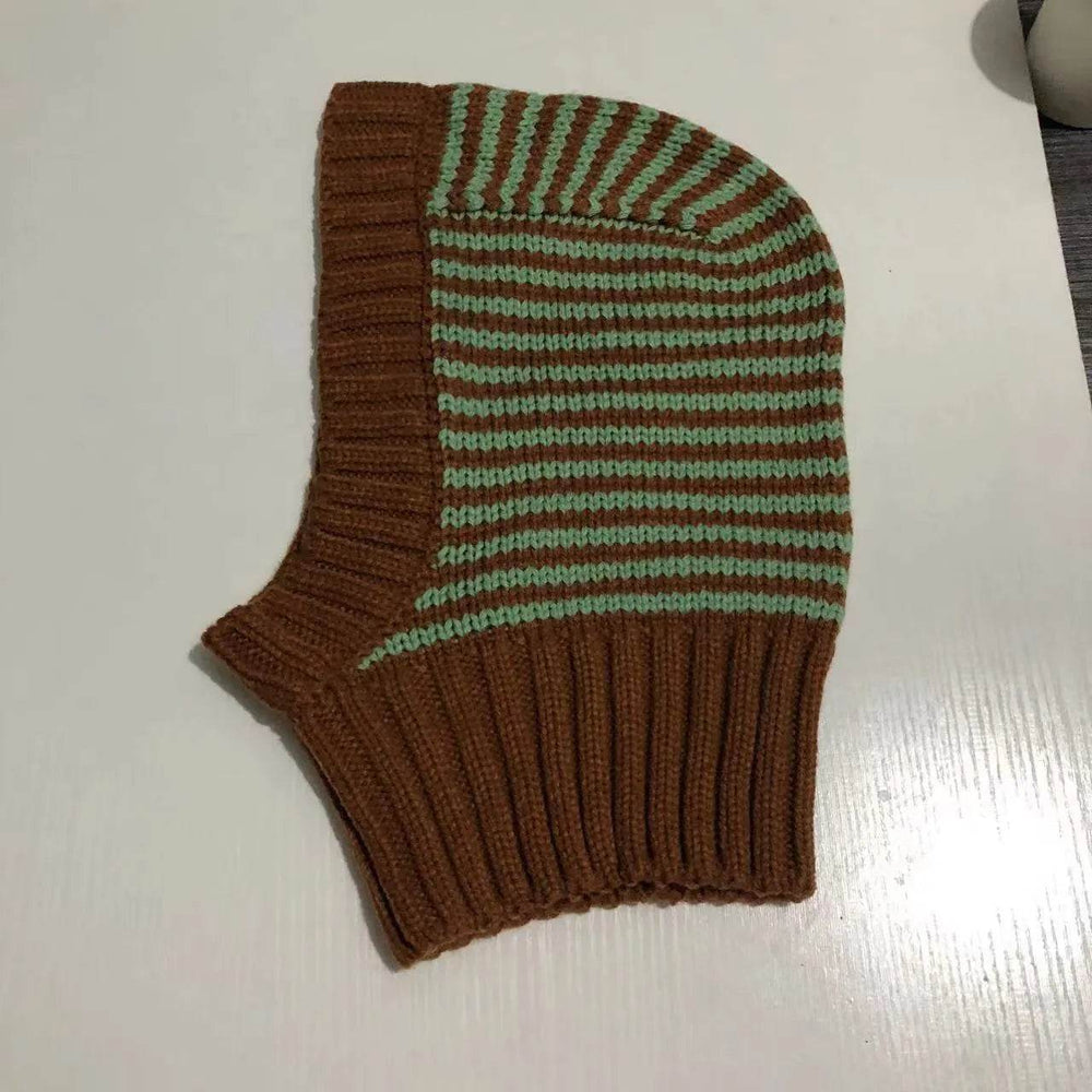 Autumn And Winter New Pullover Neck Protection Warm Knitted Balaclava Hat - EX-STOCK Canada