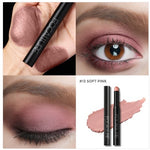 Makeup product with close-up of application on skin and eye, featuring the brand 'Eccallure'.