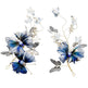 Bridal Wedding Hair Accessories Flower Headband Blue - EX-STOCK Canada