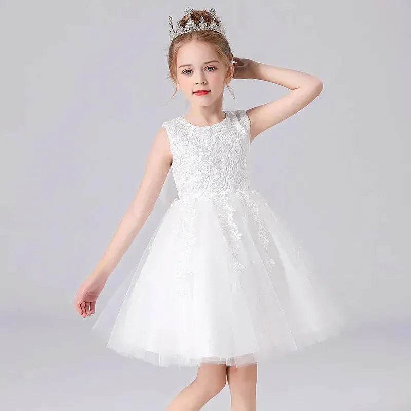 Formal Dress Fashionable Vest Princess Dress Girl Catwalk Show Clothing Birthday dress for Kids - EX-STOCK Canada
