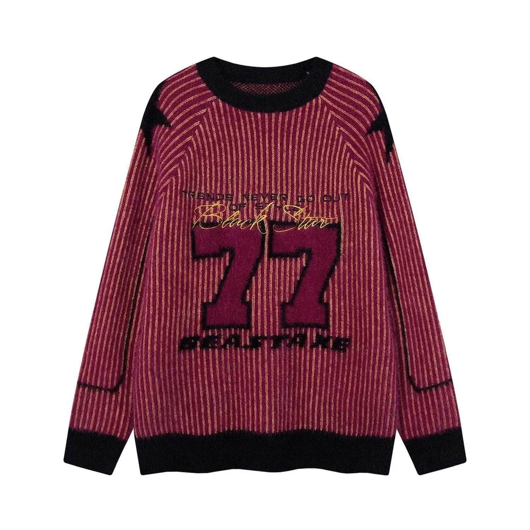 New Trend Autumn Winter Round neck Oversized Pullover Wool Sweater for Teenagers - EX-STOCK Canada