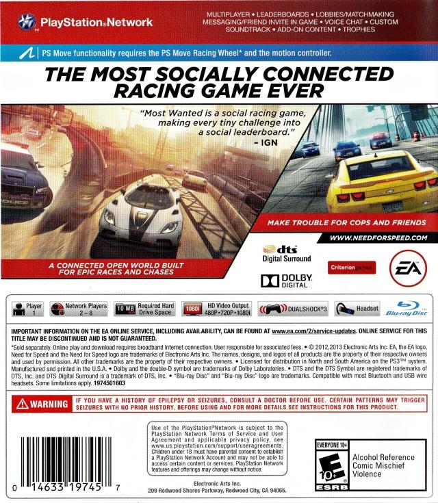 NEED FOR SPEED - MOST WANTED - LIMITED EDITION 