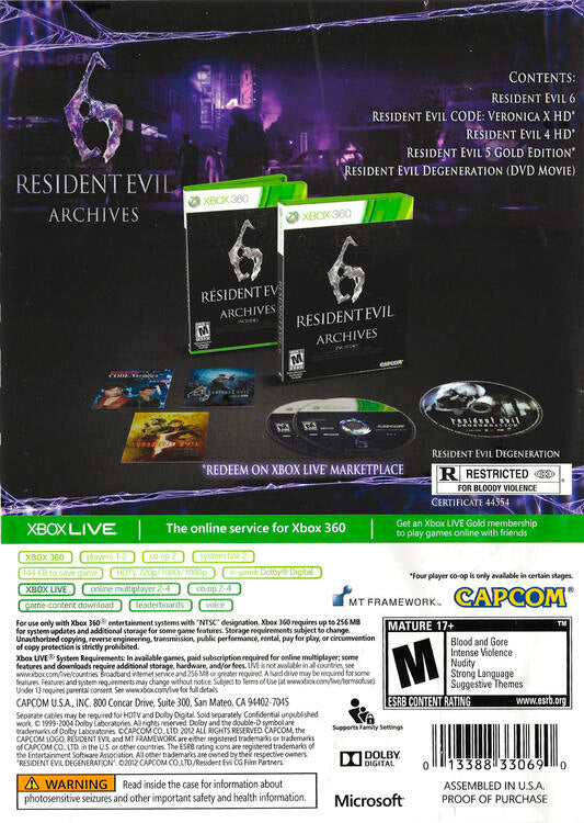 Resident Evil 6 Archives 
