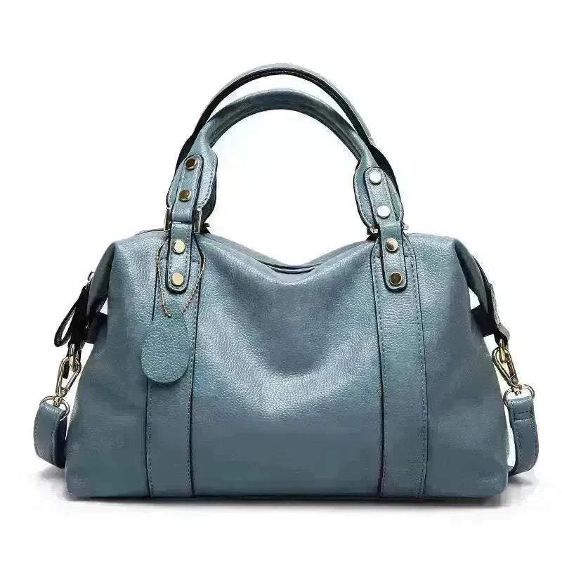 Fashion Boston Shoulder Bag Women's Handbags Retro Rivet Design Personalized Crossbody Bags - EX-STOCK CANADA