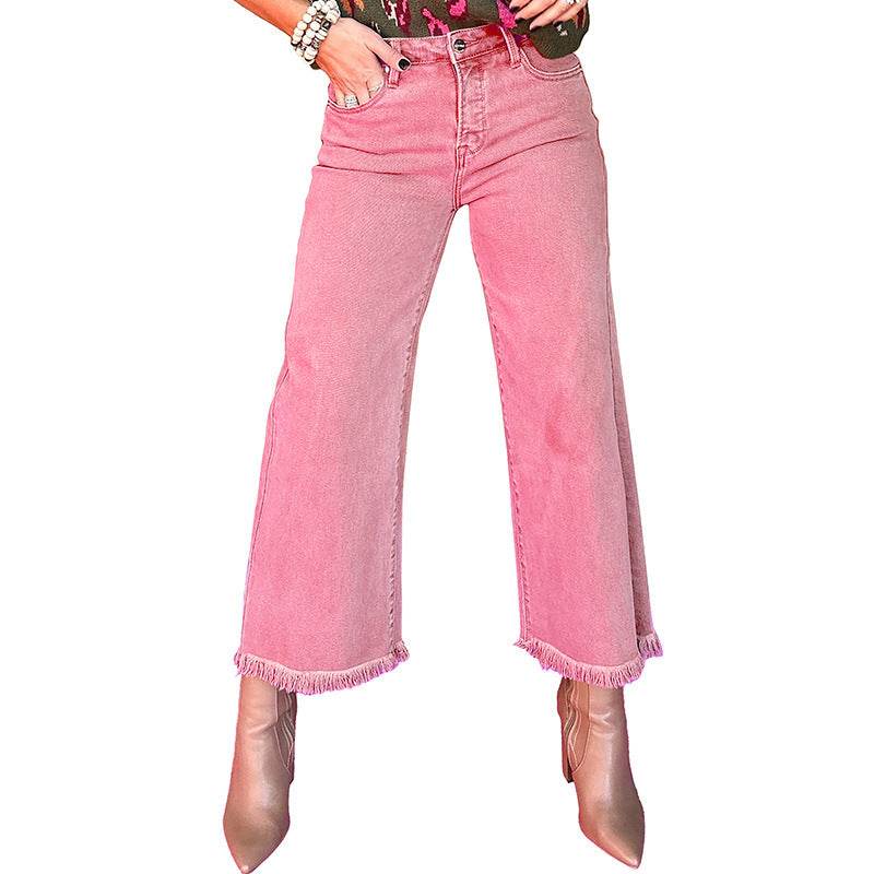 European And American Leisure Versatile High Waist Zipper Jeans EX-STOCK Canada 