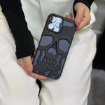 Luxury 3D Skull Metallic Glossy Gothic Phone Case compatible wit Apple - EX-STOCK Canada