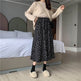 Casual Floral New Fresh High Waist Slimming Korean-style Midi A- Line Skirt - EX-STOCK Canada