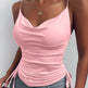 Spaghetti Strap Tops V-neck Camisole top Women Summer top - EX-STOCK Canada