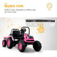 2026 6v Tractor Powered Ride-On Car Remote Control with Detachable Wagon 