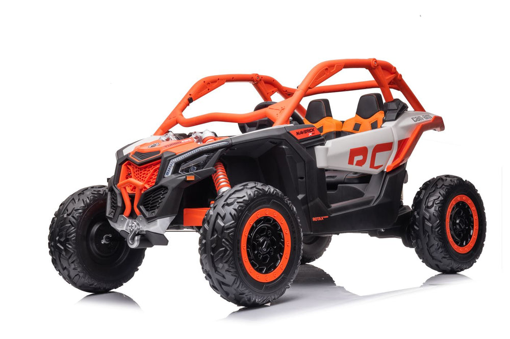 2026 2X24V CAN AM MAVERICK 4X4 2 Seater DELUXE Kids Ride On Car with Remote Control 