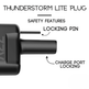 شاحن CCS1 إلى سيارة NACS | تيار متردد | فقط لشاحن Ford Pro وشاحن GM Powershift | قابس Thunderstorm Lite 