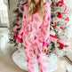 Christmas Pajamas Suit Christmas Tree Printed Long Sleeve Button Two-piece Set - EX-STOCK CANADA