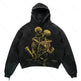 Men's And Women's Fashion Punk Design Fleece Printed Hoodie top - EX-STOCK CANADA
