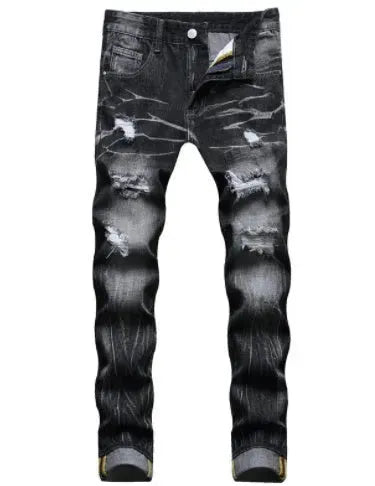 Men Vintage Distressed Denim Jeans Trousers Pants - EX-STOCK CANADA
