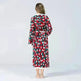 Christmas Sleepwear Women Fleece Hooded Bathrobe Plush Long Robe Winter - EX-STOCK CANADA
