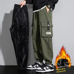 Plus Size Men's Workwear Bag Fall Loose Tappered Cargo Pant trouser - EX-STOCK CANADA