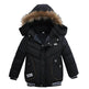 Small Medium-Sized Boys Cotton-Padded Fur Hoodie Winter Jackets for kids - EX-STOCK Canada