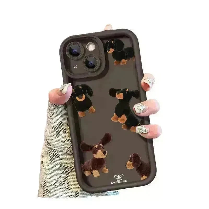 Cream Sausage Dog Phone Case - EX-STOCK CANADA