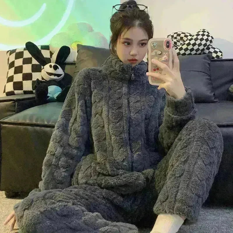 Women's Winter Woolen Love Pajamas - EX-STOCK CANADA