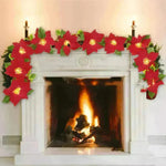 Door Frame Escalator Decoration Red Flower String Lights - EX-STOCK CANADA