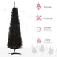 6 Pencil Christmas Tree, Slim Artificial Xmas Tree With Realistic Branches, Sturdy Metal Stand, Black EX-STOCK Canada 