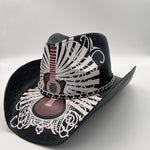 Summer Outdoor Ethnic Style Felt and Straw Cowboy Hat - EX-STOCK Canada