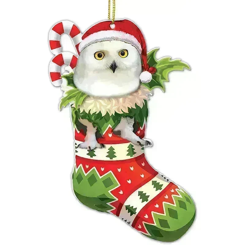 Christmas Stockings Christmas Tree Decorative Socks Dog Pendant Creative Cute - EX-STOCK CANADA