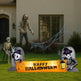9.6FT Large Halloween Inflatable Decorations Skeleton Tombstone Banner, Outdoor Decorations Blow Up Yard Decor With Built-in LEDs For Halloween Holiday Party Outdoor Garden Yard Lawn Decor - EX-STOCK Canada