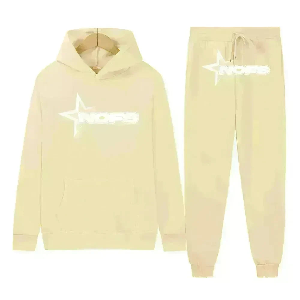 2 pcs Gothic Punk Rock Streetwear Hoodie Outfit set Unisex - EX-STOCK CANADA