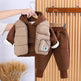Boys' Suit Autumn Fashionable Fleece-lined Three-piece Set Baby Winter Fashionable Clothing - EX-STOCK Canada
