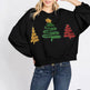 Women's Christmas Tree Casual Pullover Long Sleeve Sweater EX-STOCK Canada 