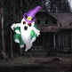 Outsunny 4ft Inflatable Halloween Decoration, Lighted Window Sticker Ghost In Hat, Blow Up Outdoor LED Yard Display, Waterproof - EX-STOCK Canada