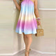 Printed Dress Summer Off-Shoulder Hanging Neck Sleeveless Sexy Dresses Women - EX-STOCK Canada