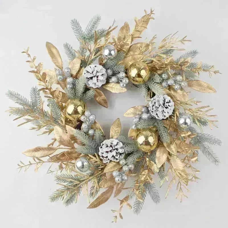 Golden Christmas Plastic Wire Garland Rattan Decorations - EX-STOCK CANADA