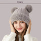 Women Winter Cute Fur Ball Knitted Beanie Hat Outdoor - EX-STOCK Canada