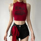 Summer New Women's Clothing Street Letters Printed Cropped Tank Top Women - EX-STOCK CANADA