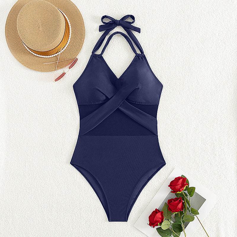 New Fashion One-piece Swimsuit Solid Color - EX-STOCK Canada