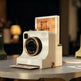 Latte Art Stencil Camera – White, Dark Green & Black