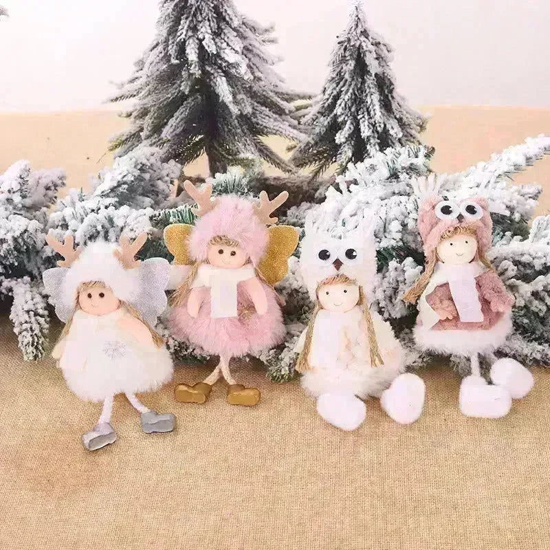 Christmas Cute Fabric Antler Plush Girl Decoration Ornaments - EX-STOCK CANADA