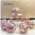 Sequined Latex Balloons for Birthday & Wedding Decorations – 12 Inch Colorful Party Balloons