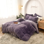 Mink Velvet Four Piece Set Long Plush Crystal Velvet Duvet Cover EX-STOCK Canada 