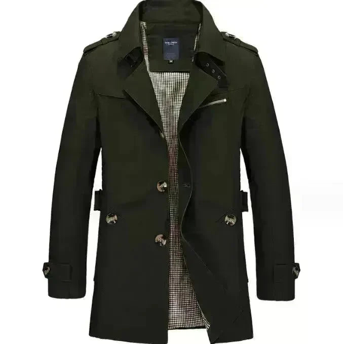 Spring Men's Casual  Mid-length Thin Windbreaker Men's Top - EX-STOCK CANADA