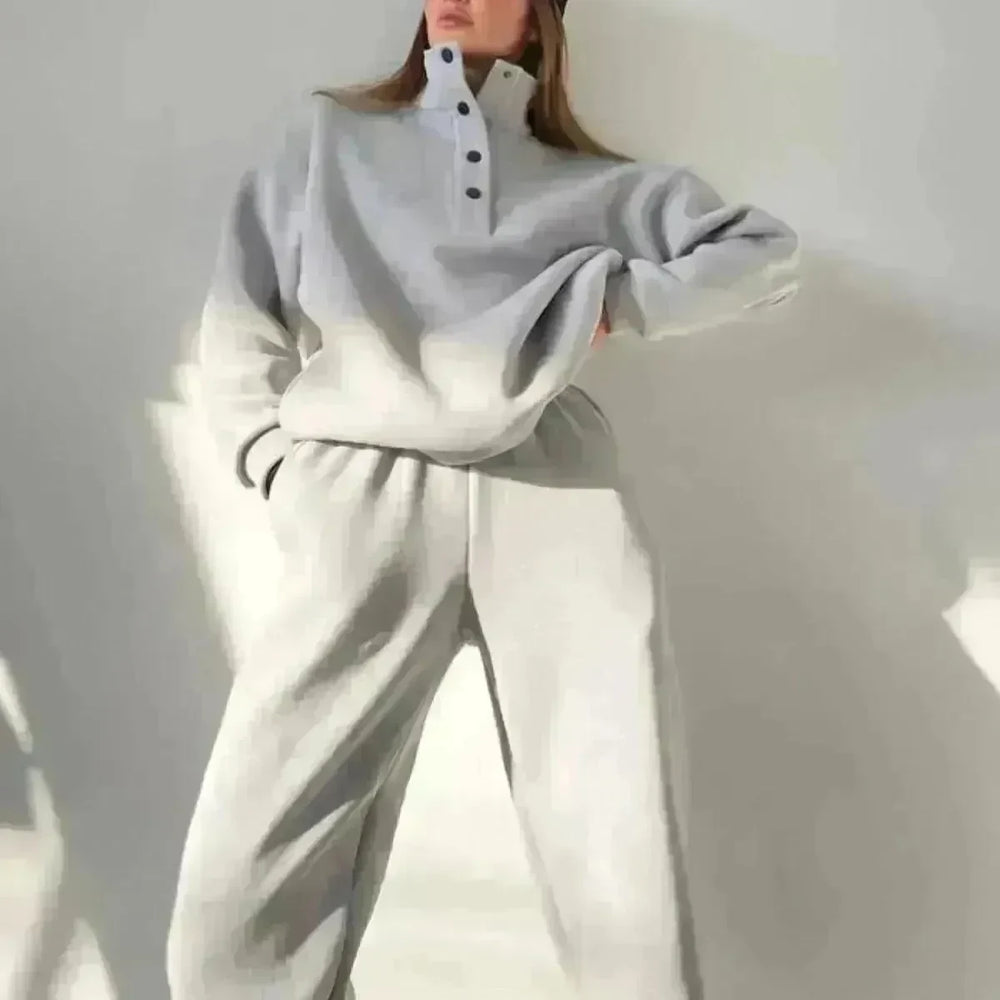 Oversized Solid Casual Pullovers Long Pant Set Warm Hoodie New Tracksuit Suit Fashion Pant Sets Sets For Women 2 Pieces joggers for women - EX-STOCK CANADA