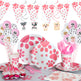 Dog Paw Party Tableware Set – Birthday Plates, Cups, Cutlery & Decorations
