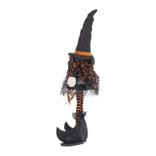 8.3x5x24 Fabric Standing Gnome W Orange Banner Spring Body, For Halloween Decor - EX-STOCK Canada