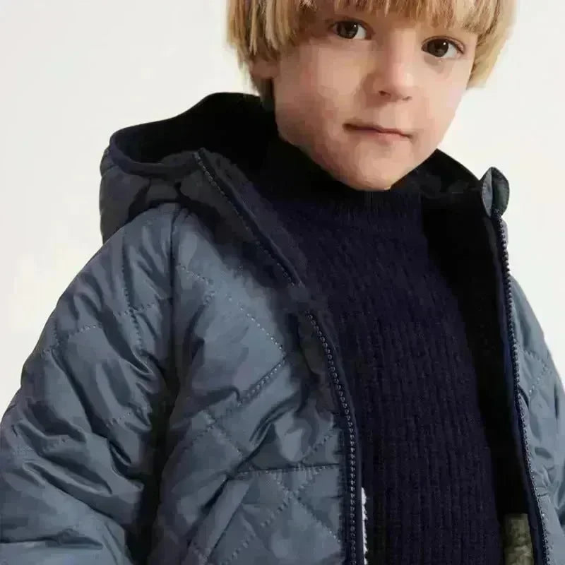 Children's Double-sided Wear Hooded Cotton Coat Jacket - EX-STOCK CANADA