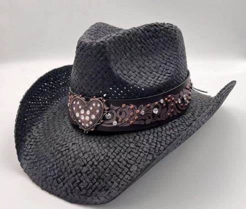 Summer Outdoor Ethnic Style Felt and Straw Cowboy Hat - EX-STOCK Canada